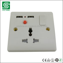 Mulit Type Universal Wall Switch Socket with USB Port